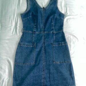 Universal Thread Blue Denim Overall Dress